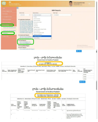 Talliki Vandanam Scheme Status