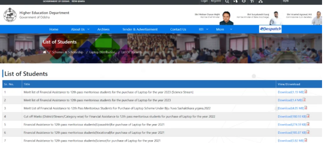 List Of Student